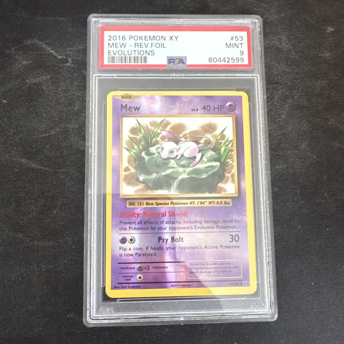 Mew Pokémon TCG Professional Sports Authenticator (PSA