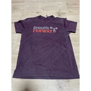 CrossFit Fenway Boston Shirt Men Large Purple  Short Sleeve Gym Workout - Picture 1 of 8