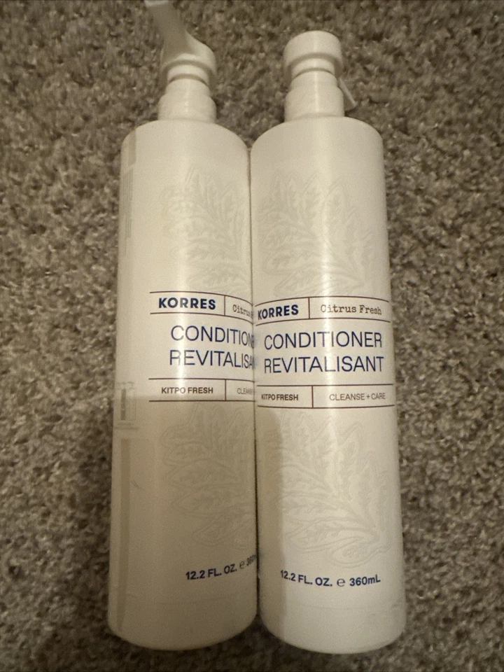 2 acondicionadores Korres Citrus Fresh de 12,2 oz cada uno Foto 1 de 2