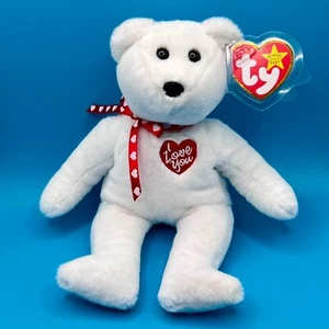 TY Beanie Baby - ESCARLATA EL OSO DE San Valentín (6 pulgadas) - Imagen 1 de 1