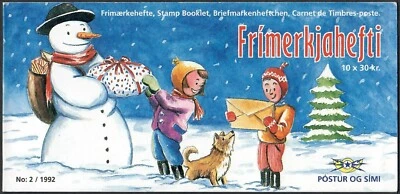 ICELAND. 1992. 300 Kr. Christmas. Booklet. MNH (H15) - Image 1 of 2