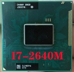 For Intel Core i7-2640M 3.5GHz Dual-Core 4 Threads Socket G2 Laptop CPU - Picture 1 of 2