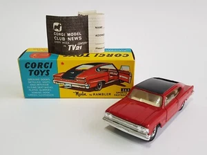 Corgi Giocattoli No. 263, Marlin Rambler SPORTS Fastback Nuova Ottime Condizioni - Foto 1 di 11