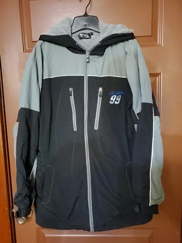 Carl Edward's #99 Winter Coat Black and Gray With Hood Chase Authentics NASCAR Cover