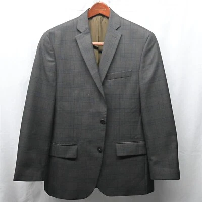 Michael Kors 40R Marrón Cuadros ¡Reciente Como Nuevo! Chaqueta Abrigo Deportivo Blazer 2 Botones Foto 1 de 4