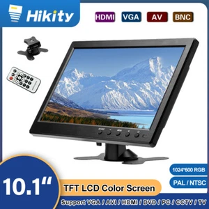 10.1" LCD Monitor Mini HD Car Rear View Screen AV/VGA/HDMI Video Remote Control - Picture 1 of 16
