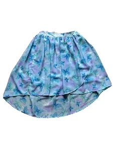 Children’s Place Size 14 Blue Butterfly Print High Low Skirt Easter! Spring! - Picture 1 of 2