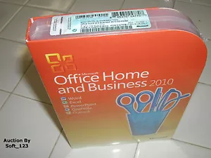 Microsoft Office 2010 Home and Business Licensed For 2 PCs Full Retail Box - Picture 1 of 3