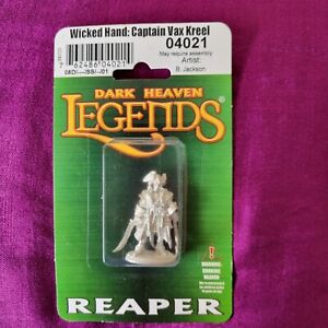 Reaper Miniatures Dark Heaven Legends,  Wicked Hand : Captain Vax Kreel 04021