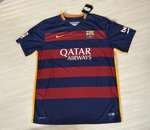 NWT 2015 2016 Leo Messi Nike FC Barcelona Home Jersey XL Soccer Football Ronaldo - Picture 1 of 9