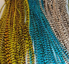 #6 - 8 Pcs. Grizzly Feathers Mixed Color Hair Extension-Free threader-beads