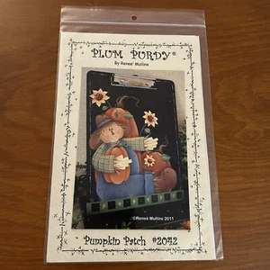 Plum Purdy Designs Pumpkin Patch Klemmbrett Vogelscheuche #2042 Muster/Anleitung - Bild 1 von 3