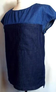 NUEVO TOP DE MEZCLILLA AZUL C&A 100% ALGODÓN TALLA 6/8 #1103* - Imagen 1 de 4