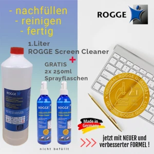 ROGGE Nachfüll Set - 1. Liter Screen Cleaner + GRATIS 2 Flaschen 250ml (leer) 1 - Bild 1 von 3