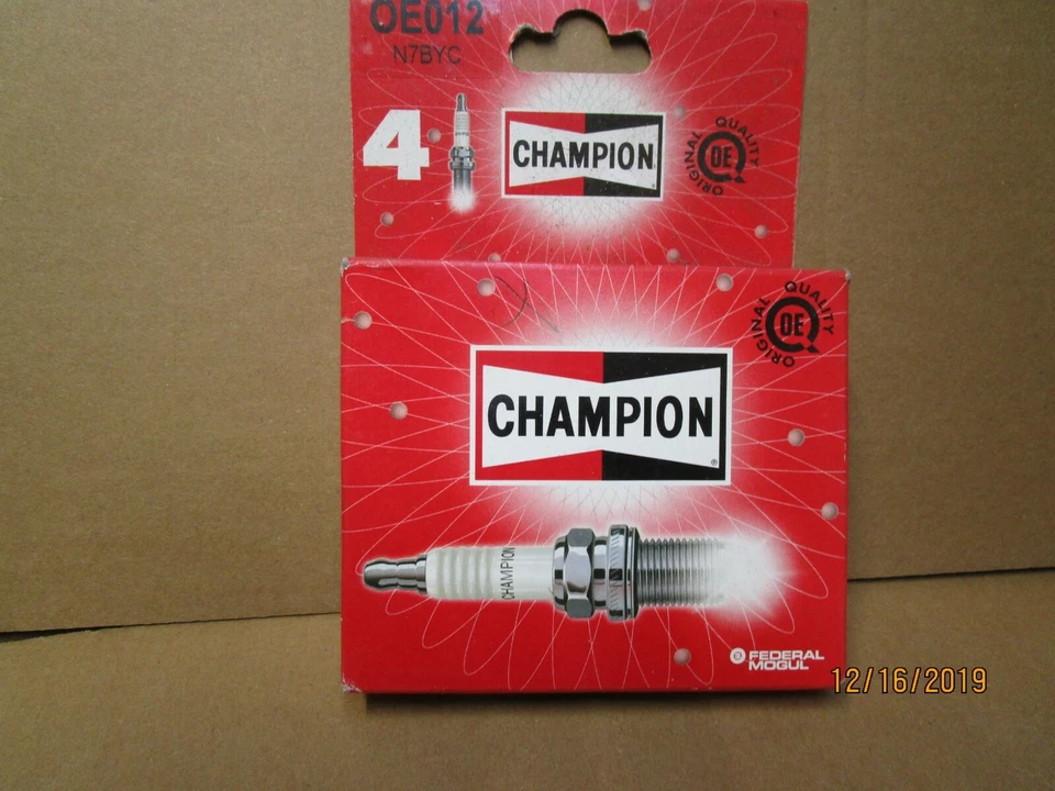  CHAMPION SPARK PLUG N7BYC OE 012 PORSCHE ALFA ROMEO AUDI SEAT VW FIAT X 4 PACK - Image 1 of 1