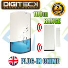 A4B WIRELESS SHOP VISITOR BELL Door ENTRY Magnet Contact Alert CHIME ALARM 100M
