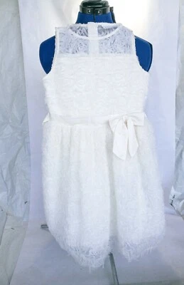 First Holy Communion / Flower Girl White Dress / Sleeveless /  Size 12 GUC - Photo 1/4