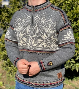 Cardigan Dale Of Norway Sport Winter HandCrafted Knit Sweater Pullover Size M 50 - Picture 1 of 18