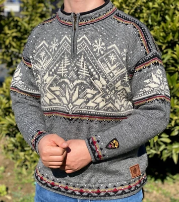 Cardigan Dale Of Norway Sport Winter HandCrafted Knit Sweater Pullover Size M 50 - Image 1 of 4