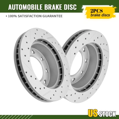 Rotor de freno delantero perforado para GMC Chevrolet Silverado Sierra Yukon XL 2500 Foto 1 de 4