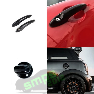 MINI Gen 2 R56 Tappo Carburante Nero Lucido + Coperture Maniglia Cooper S, JCW - Immagine 1 di 4