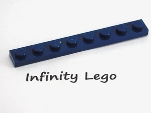 12 LEGO Dark Blue Plates 1 x 8 (3460) - (12 Pieces) - Imagen 1 de 1