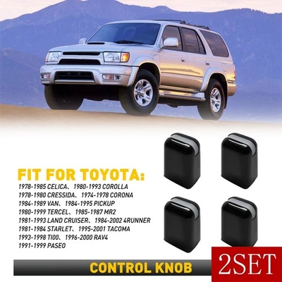 Kit de perilla de control de calefacción de aire acondicionado para Toyota camioneta 4Runner Land Cruiser Tacoma 2SET Foto 1 de 4
