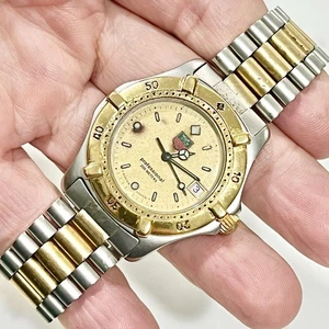 Vintage TAG HEUER 2000 Series Two Tone Quartz Midsize Men’s 37mm Swiss Watch - Picture 1 of 16