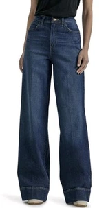 Lee Damen Legendäre High Rise Hose Jeans Größe 12 Kurz - Bild 1 von 8