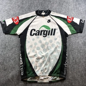 Maglia ciclismo Cargill Truvia grande Champ-Sys verde nero bianco uomo bici shirt - Foto 1 di 6