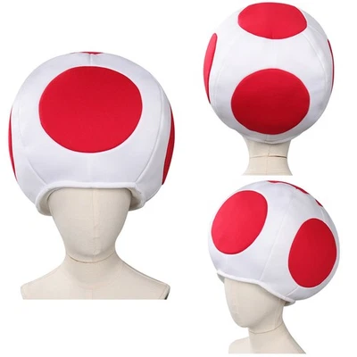 Toad KINOPIO Gorra Cosplay Adultos Niños Disfraz Accesorios Navidad Foto 1 de 4