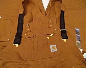 NUOVISSIMA SALOPETTE BAVAGLINO CARHARTT ISOLANTE R41 BRN 48X30 DOPPIO GINOCCHIO LAVORO INVERNALE - Foto 1 di 6