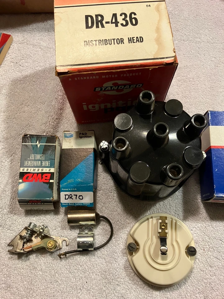Nuevo juego de puntos de tapa de distribuidor Rotor condensador 1961-1963 Pontiac Tempest 4 cilindros Foto 1 de 1