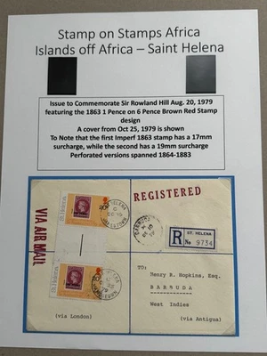 Exposición Respaldo Santa Elena Cubierta a Barbuda 20/08/1979 Scott Cat Nos 330 1979 Foto 1 de 2