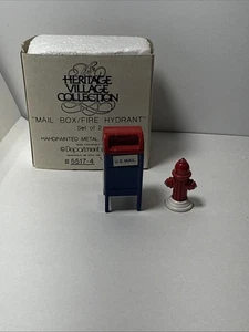 DEPT 56 Heritage Village Collection Briefkasten/ Hydranten Metall Zubehör  - Bild 1 von 5