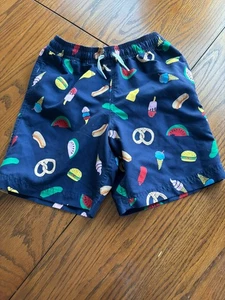 Hanna Andersson Jungen 130 8 Badehose Shorts Sommer Essen Motiv - Bild 1 von 3