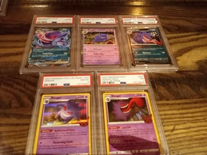 Lot Of 5 Gengar Slabs Psa 8 And 7 Trick Or Trade 151 - Picture 1 of 6