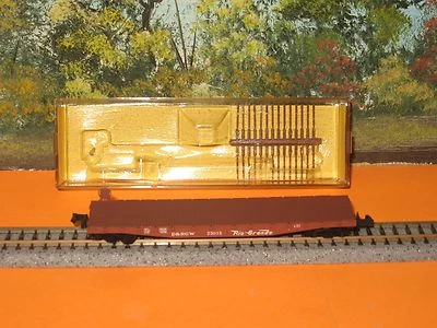 MICRO-TRAINS N SCALE #45108-1/45060 50ft FLATCAR D&RGW #23015 (YELLOW INSERT) - Image 1 of 3
