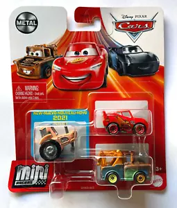 Disney Pixar Cars 3 Pack Mini Racers TRACTOR MATER LIGHTNING Save 8% - Picture 1 of 1