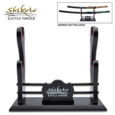 Shikoto Deluxe 2 Tier Table Samurai Katana Sword Display Stand Holder Mount New