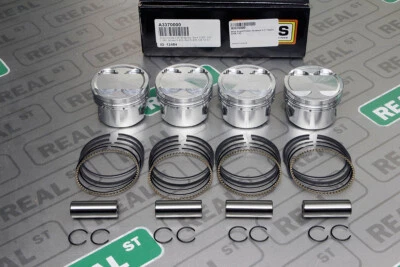 Arias Forged Pistons 84.00mm 9.1:1 Honda Del Sol Civic Si B16A 1.6L A3370000 - Image 1 of 4