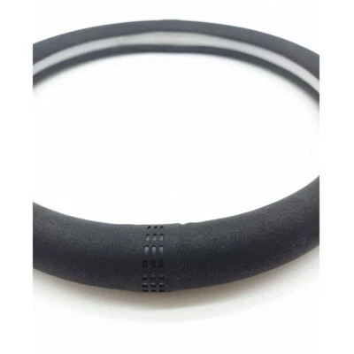 Car Accessories Steering Wheel Cover Anti-skid Breathable 38cm/15in Suede SUV - Image 1 of 4