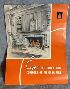 Bennett Fireplace Company NY Brochure 8 1/2” X 11” VINTAGE ~ 1940