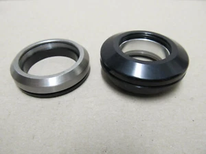 Heli-Bikes ZS44 IS47 Tapered juego de mando negro 86 gramos NUEVO 1 1/8" 1 1/4" - Imagen 1 de 1