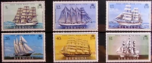 1976 BERMUDA #337-342: MNH - Tall Ships race set of 6 complete - Picture 1 of 2