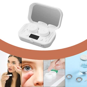 Wiederaufladbare Ultraschallkontaktlinsen Auto Cleaner Care Case USB -Reinigungs - Bild 1 von 12
