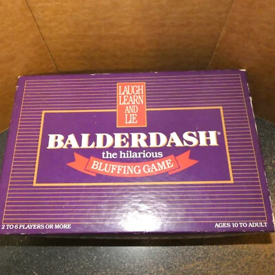 Juego de faroles Balderdash, 2 - 6 jugadores, de 10 a adultos, usado, de colección 1984 Foto 1 de 4