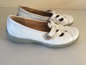 Ladies HOTTER NIRVANA White Leather Mary Jane Strap Sandals UK 5.5 Eu 38.5 T6952 - Picture 1 of 7