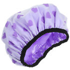 Shower Hair Cap Hair Cover 2-layer Pattern Shower Bonnet Showering Cover