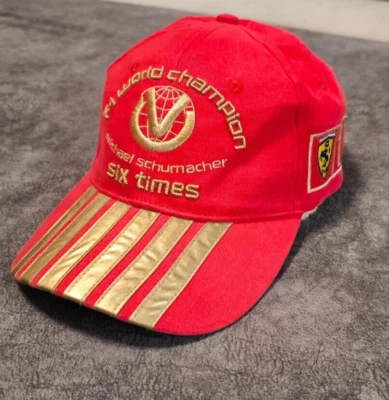 VINTAGE Ferrari F1 Michael Schumacher Racing HAT CAP 6 times F1 world champion - Image 1 of 4